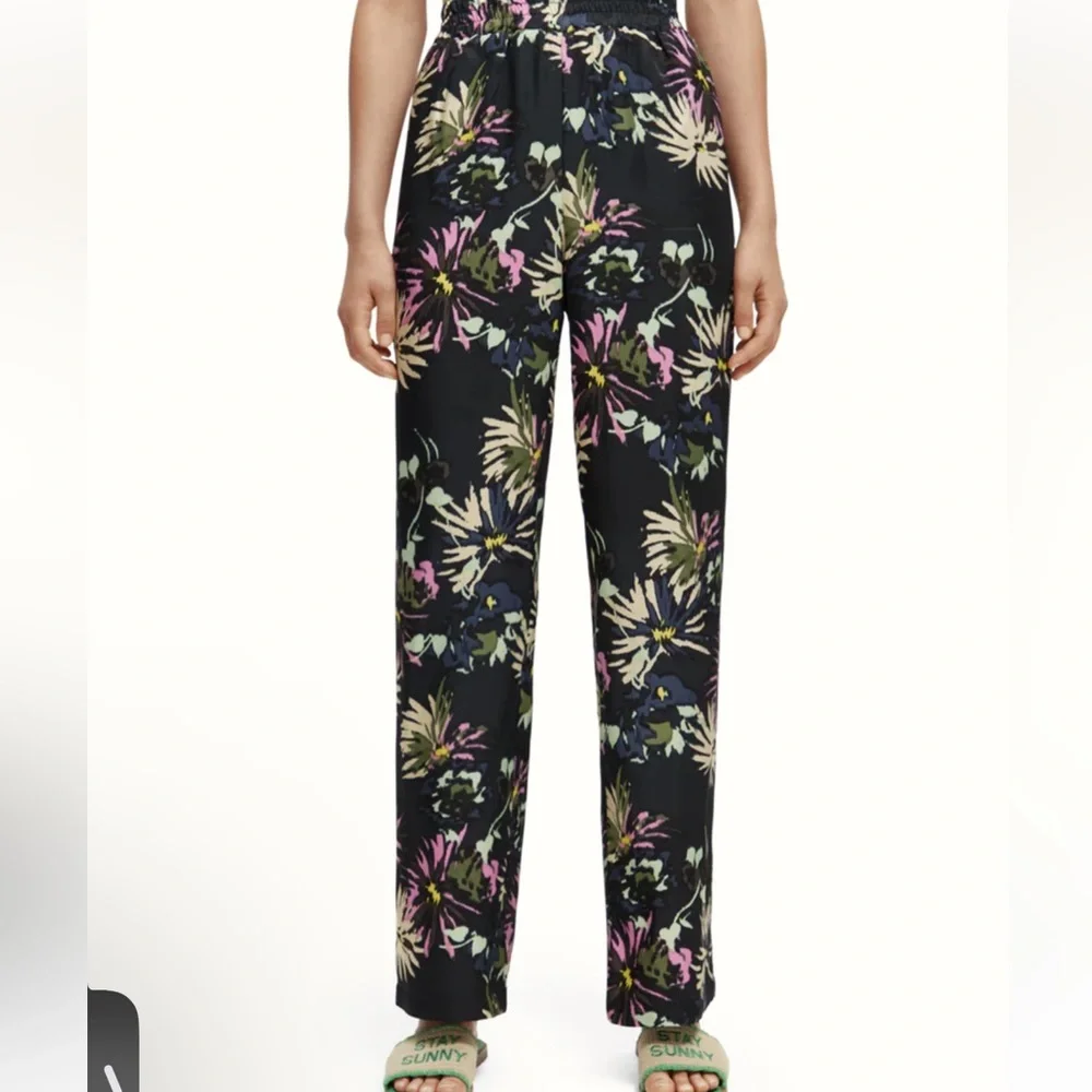 The Gia mid-rise wide-leg printed XS 32 stretch waist - Picture 2 of 16